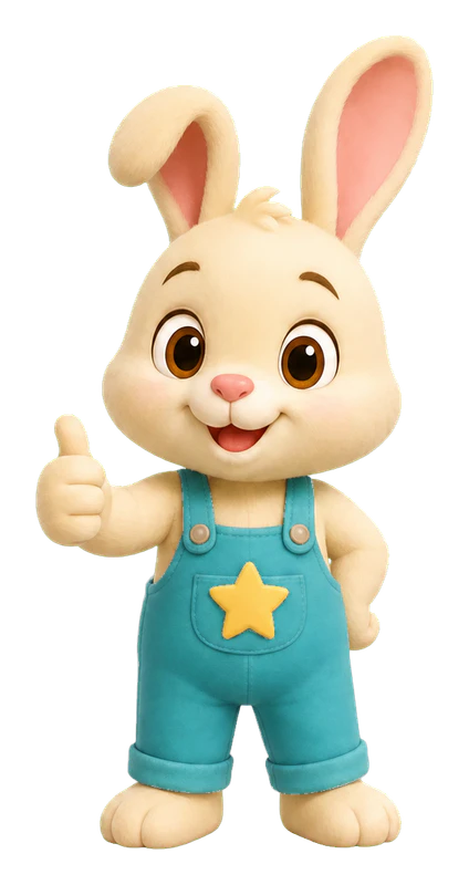 Joy Bunny celebrating